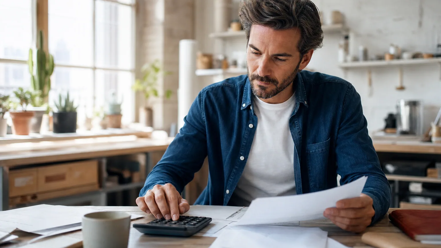 Ancien demandeur d'emploi devenu micro-entrepreneur consultant un document France Travail et une calculatrice pour estimer le capital ARCE